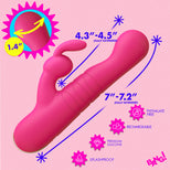 Thrusting Silicone Rabbit Vibrator