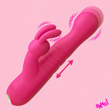 Thrusting Silicone Rabbit Vibrator