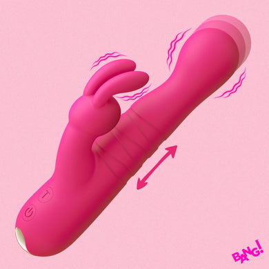 Thrusting Silicone Rabbit Vibrator