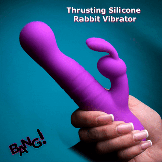 Thrusting Silicone Rabbit Vibrator