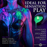 3-Set UV Blacklight Reactive Heart Drip Candle