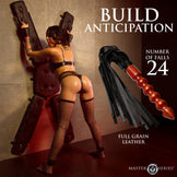 Lasher Leather Flogger with Wooden Handle