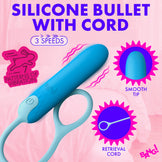 Silicone Bullet with Cord