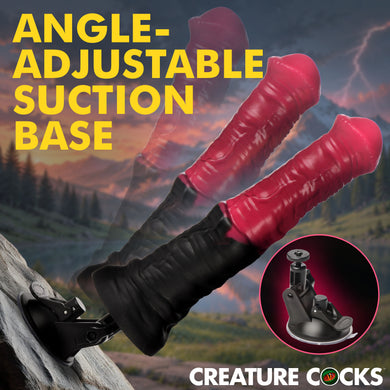 Thrusting Gallop Thrusting & Vibrating Silicone Dildo