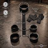 Submission Restraint Neck-Wrist-Ankle Restraints w/ Blindfold