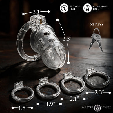 Confinement Clear Soft Chastity Cage
