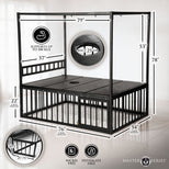 Submission Bondage Bed with Cage