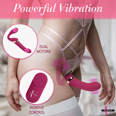 10X Pleasure Poser Posable Vibrating Strapless Strap-On