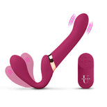 10X Pleasure Poser Posable Vibrating Strapless Strap-On