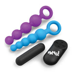 Vibrating Silicone Anal Beads Set w/ Remote