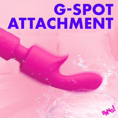 Silicone Vibrating Wand & G-Spot Attachment