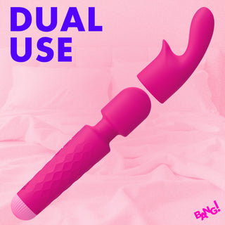 Silicone Vibrating Wand & G-Spot Attachment