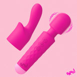 Silicone Vibrating Wand & G-Spot Attachment