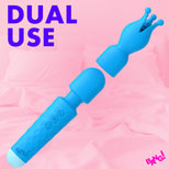 Silicone Vibrating Wand & Teaser Attachment