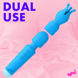 Silicone Vibrating Wand & Teaser Attachment