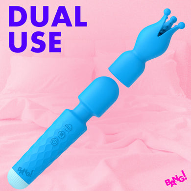 Silicone Vibrating Wand & Teaser Attachment