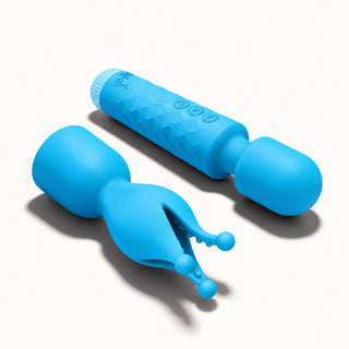 Silicone Vibrating Wand & Teaser Attachment