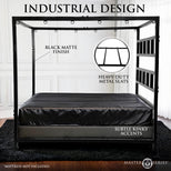 King Size Bondage Bed with Suspension Canopy