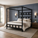 King Size Bondage Bed with Suspension Canopy
