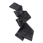 Black comfortable satin restraint for comfortable bedroom play