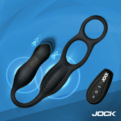 Enhancers Hyper Thrusting & Vibrating Anal Plug w/ C-Ring