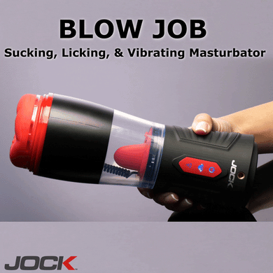 JOCK Blow Job Sucking, Licking, & Vibrating Masturbator