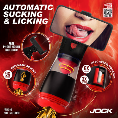 JOCK Blow Job Sucking, Licking, & Vibrating Masturbator