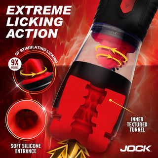 JOCK Blow Job Sucking, Licking, & Vibrating Masturbator