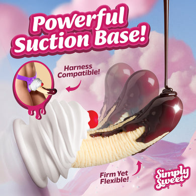 Chocolate Dipped Banana Split Premium Silicone Dildo w/ Suction Base