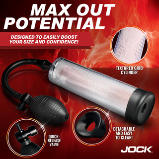 JOCK Advanced Amp Up Penis Pump with Bulb