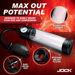 JOCK Advanced Pump Up Gauge Penis Pump with Bulb