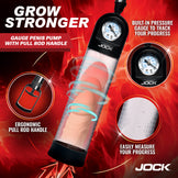 JOCK Advanced Pump Up Gauge Penis Pump with Pull Handle