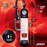 JOCK Advanced Pump Up Gauge Penis Pump with Pull Handle