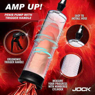 JOCK Advanced Amp Up Penis Pump with Trigger Handle
