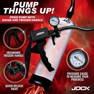 JOCK Advanced Penis Pump with Gauge & Trigger Handle