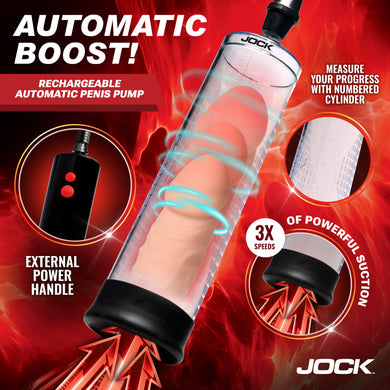 JOCK Advanced Power Up Rechargeable Automatic Penis Pump