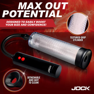JOCK Advanced Power Up Rechargeable Automatic Penis Pump