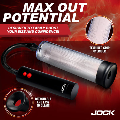JOCK Advanced Power Up Rechargeable Automatic Penis Pump