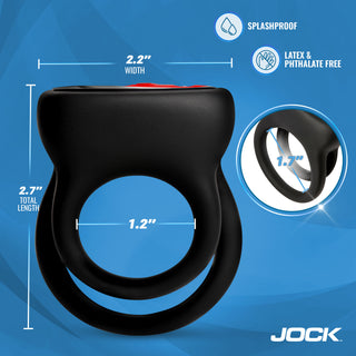 Enhancers Hard-On Vibrating Silicone Double C-Ring