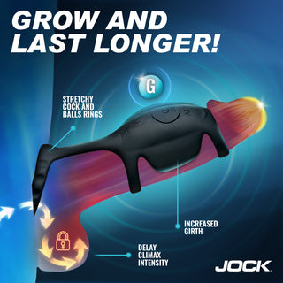 JOCK Enhancers Blitz Vibrating Penis Sleeve C-Ring w/ Remote