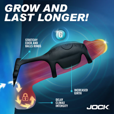 JOCK Enhancers Blitz Vibrating Penis Sleeve C-Ring w/ Remote