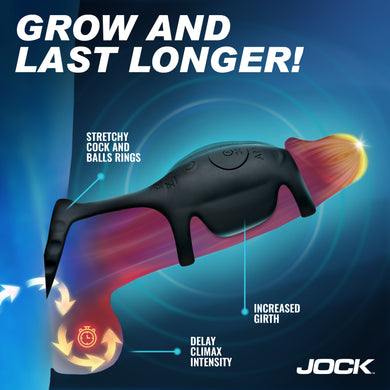 JOCK Enhancers Blitz Vibrating Penis Sleeve C-Ring w/ Remote