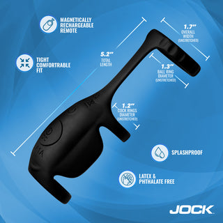 JOCK Enhancers Blitz Vibrating Penis Sleeve C-Ring w/ Remote