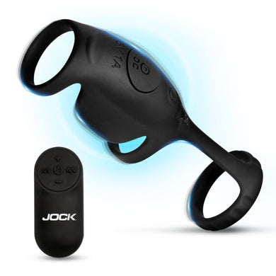 JOCK Enhancers Blitz Vibrating Penis Sleeve C-Ring w/ Remote