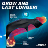 JOCK Enhancers Rush Vibrating Penis Sleeve C-Ring w/ Remote