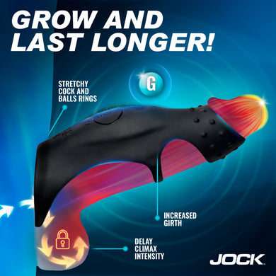 JOCK Enhancers Rush Vibrating Penis Sleeve C-Ring w/ Remote