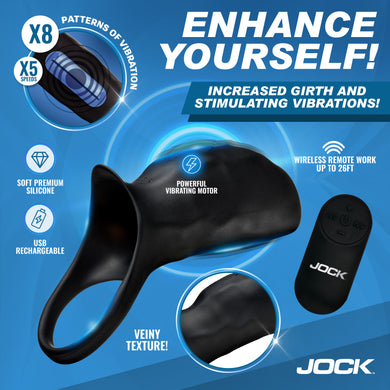 JOCK Enhancers Surge Vibrating Penis Sleeve C-Ring w/ Remote