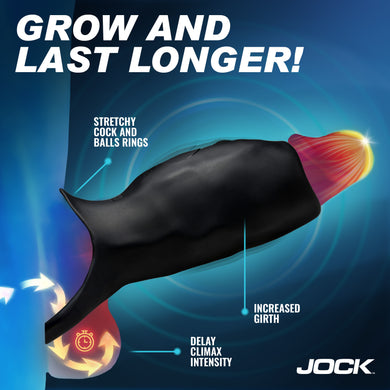 JOCK Enhancers Surge Vibrating Penis Sleeve C-Ring w/ Remote