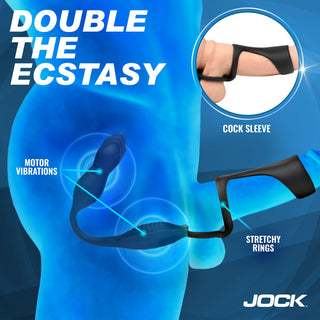 JOCK Enhancers Hype Max Thrusting & Vibrating Anal Plug w/ C-Ring
