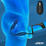 JOCK Enhancers Hype Max Thrusting & Vibrating Anal Plug w/ C-Ring